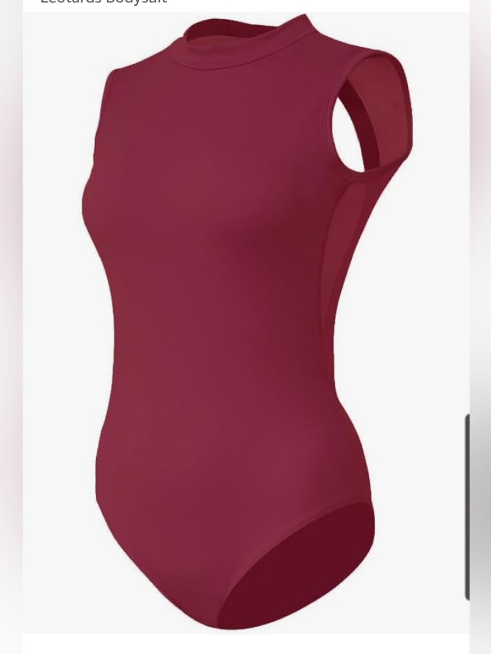 Sleeveless Backless High-Neck One-Piece Ballet Dance Leotard Size Large